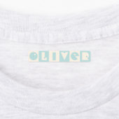 Sechs 6-Buchstaben-Jungen-Jungen-Rechtecker-Eisenp Etiketten (Befestigt)