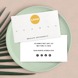 Sechs 6-Loch-Logokombination Visitenkarte