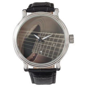 Sechs Akustikgitarre Stings Armbanduhr