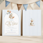 Sechs Alberne Gänse Weltraum Astronautin Junge 4.  Einladung