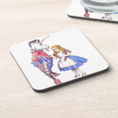 Sechs Alice im Wunderland-Untersetzer-Set Untersetzer (Linke Seite)