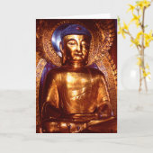 Sechs Banyanbaum-Tempel-Buddha-Gruß-Karte Karte (Gelbe Blume)