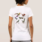 Sechs bunte Kolibris - Front und Rückseite T-Shirt (Rückseite)