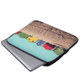 Sechs bunte Strand-Hütte | Cape Town, Südafrika Laptopschutzhülle (Vorne Knopf)