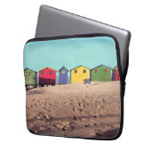 Sechs bunte Strand-Hütte | Cape Town, Südafrika Laptopschutzhülle (Vorderseite Links)
