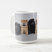 Sechs Chow Chow-Tasse Kaffeetasse (Vorderseite Links)