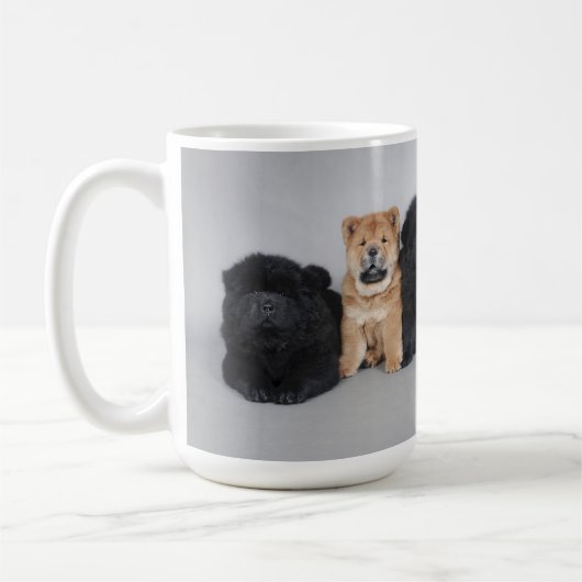 Sechs Chow Chow-Tasse Kaffeetasse (Links)