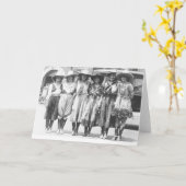 Sechs Cowgirls an Cheyenne Frontier Days. Karte (Gelbe Blume)