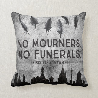 Sechs des Krähenzitatentwurfs Kissen