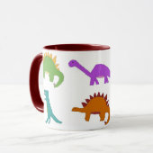 Sechs Dinosaurier-Tasse Tasse (Vorderseite Links)