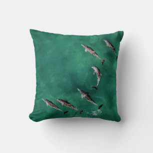 SECHS DOLPHINEN AM KALMWASSER KISSEN