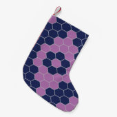 Sechs Ecken-Muster Kleiner Weihnachtsstrumpf (Vorderansicht (hängend))