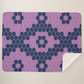 Sechs Ecken-Muster Sherpadecke (Vorderseite (Horizontal))