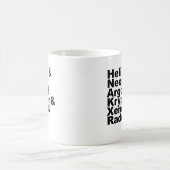 Sechs Edelgase auf dem Periodensystem der Elemente Kaffeetasse (Mittel)