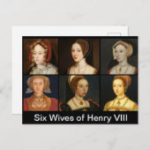 Sechs Ehefrauen Henry VIII Postcard Postkarte (Vorne/Hinten)