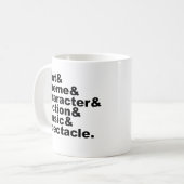 Sechs Element von Poetics und von Drama durch Kaffeetasse (Vorderseite Links)