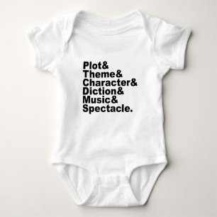 Sechs Elemente der Poetik und des Dramas nach Aris Baby Strampler