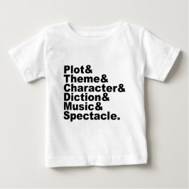 Sechs Elemente von Poetik und Drama von Aristotele Baby T-shirt