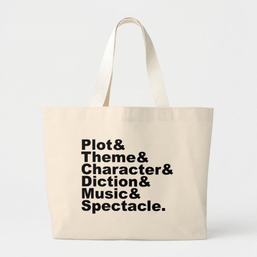 Sechs Elemente von Poetik und Drama von Aristotele Jumbo Stoffbeutel (Vorne)