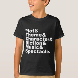 Sechs Elemente von Poetik und Drama von Aristotele T-Shirt