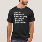 Sechs Elemente von Poetik und Drama von Aristotele T-Shirt (Vorderseite)