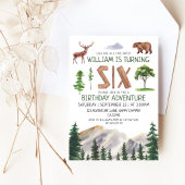 Sechs Explorer Boy Geburtstag Einladung
