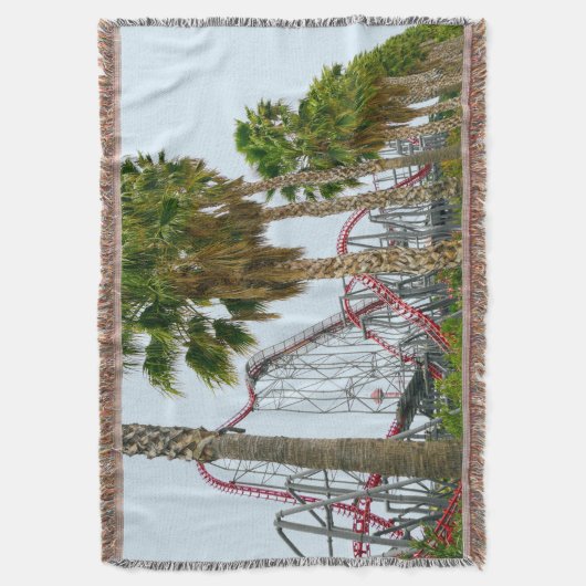 Sechs Fahnen Magic Mountain Decke (Vorderseite Vertikal)