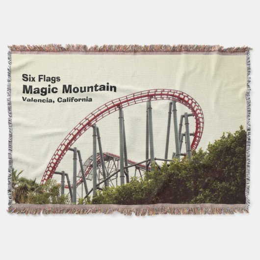 Sechs Fahnen Magic Mountain Decke (Vorderseite)