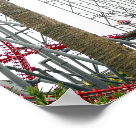 Sechs Fahnen Magic Mountain Poster (Ecke)