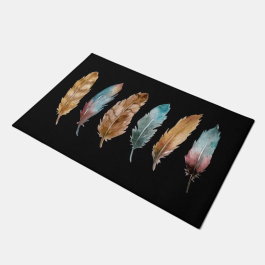 Sechs Feathers Door Mat Fußmatte (Schrägansicht)