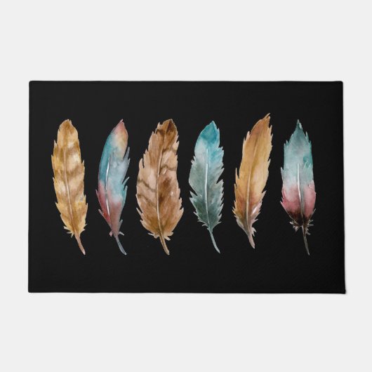 Sechs Feathers Door Mat Fußmatte (Vorderseite)