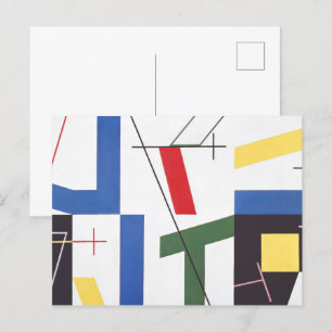 Sechs Flächen mit Kreuzen Sophie Taeuber-Arp Postkarte