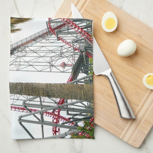 Sechs Flag Magic Mountain Geschirrtuch (Viertel Falte)