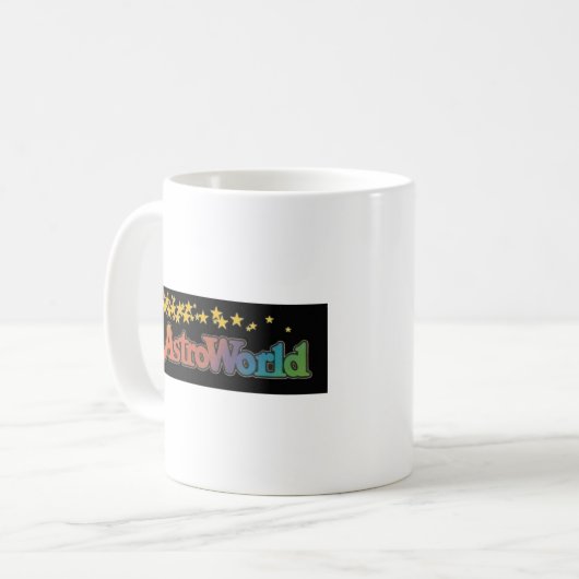 Sechs Flaggen Astroworld Vergnügungspark Kaffeetasse (Vorderseite Links)