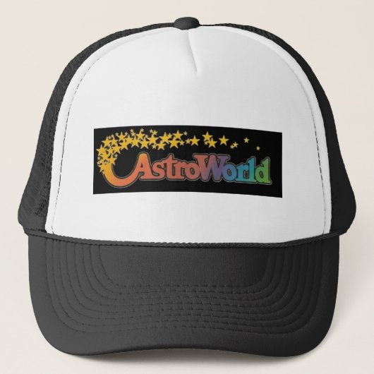 Sechs Flaggen Astroworld Vergnügungspark Truckerkappe (Vorderseite)