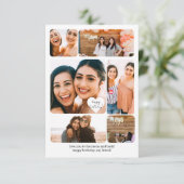 Sechs Foto Collage Bester Freund Happy Geburtstags Karte (Stehend Vorderseite)