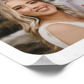 Sechs Foto Collage Paar Hochzeit Jahrestag Poster (Ecke)