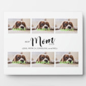 Sechs Foto Collage Tabletop Plaque mit Easel Fotoplatte (Vorderseite)