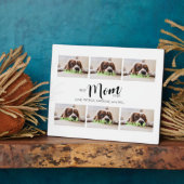 Sechs Foto Collage Tabletop Plaque mit Easel Fotoplatte (Seite)