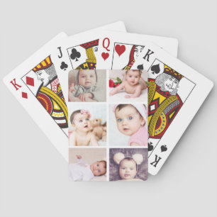 Sechs Foto Personalisiert Custom Spielkarten