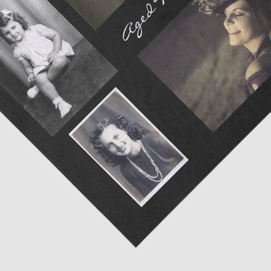 Sechs Foto Personalisiert Seidenpapier (Ausschnitt)