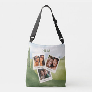 Sechs FOTO Personalisierter Crossbody-Beutel Tragetaschen Mit Langen Trägern