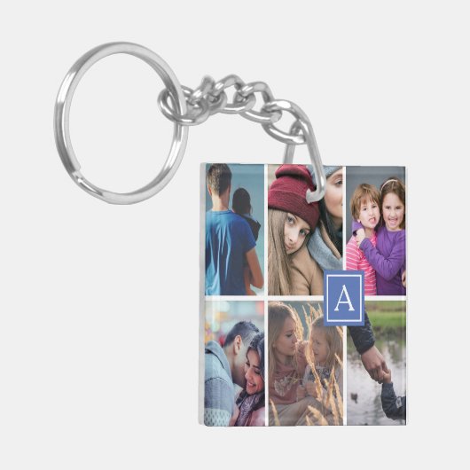 Sechs FotoCollage Schlüsselanhänger (Vorderseite links)
