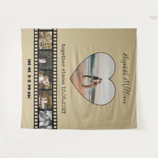 Sechs Fotos Collage Movie Inspirierend Foto Hinter Wandteppich (Vorderseite (Horizontal))