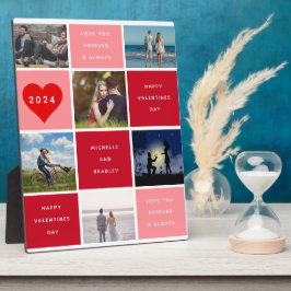 sechs Fotos | Happy Valentines Day Grid Sherpa Fotoplatte