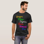 Sechs Frauen T-Shirt (Vorne ganz)