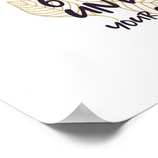 Sechs Fuß ein Teil oder 2 Meter unter Poster (Ecke)