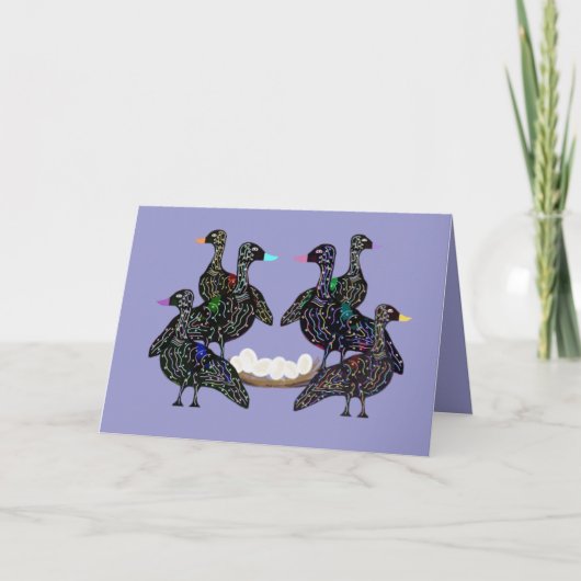 Sechs Gänse A, die Karte legen (Vorderseite)