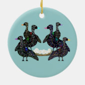 Sechs Gänse A, die Verzierung legen Keramikornament (Hinten)