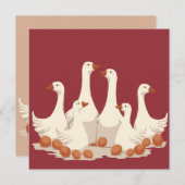 Sechs Gänse A-Lay Cut-Out Stift 2 (Vorne/Hinten)